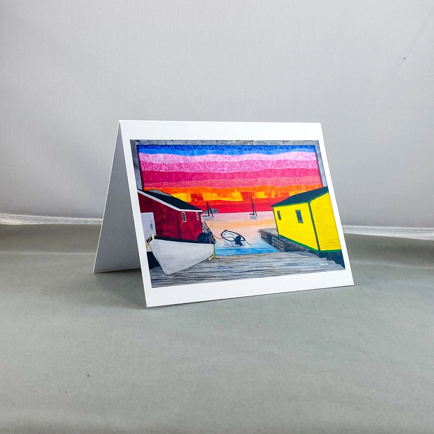 Back Harbour Sunset Card