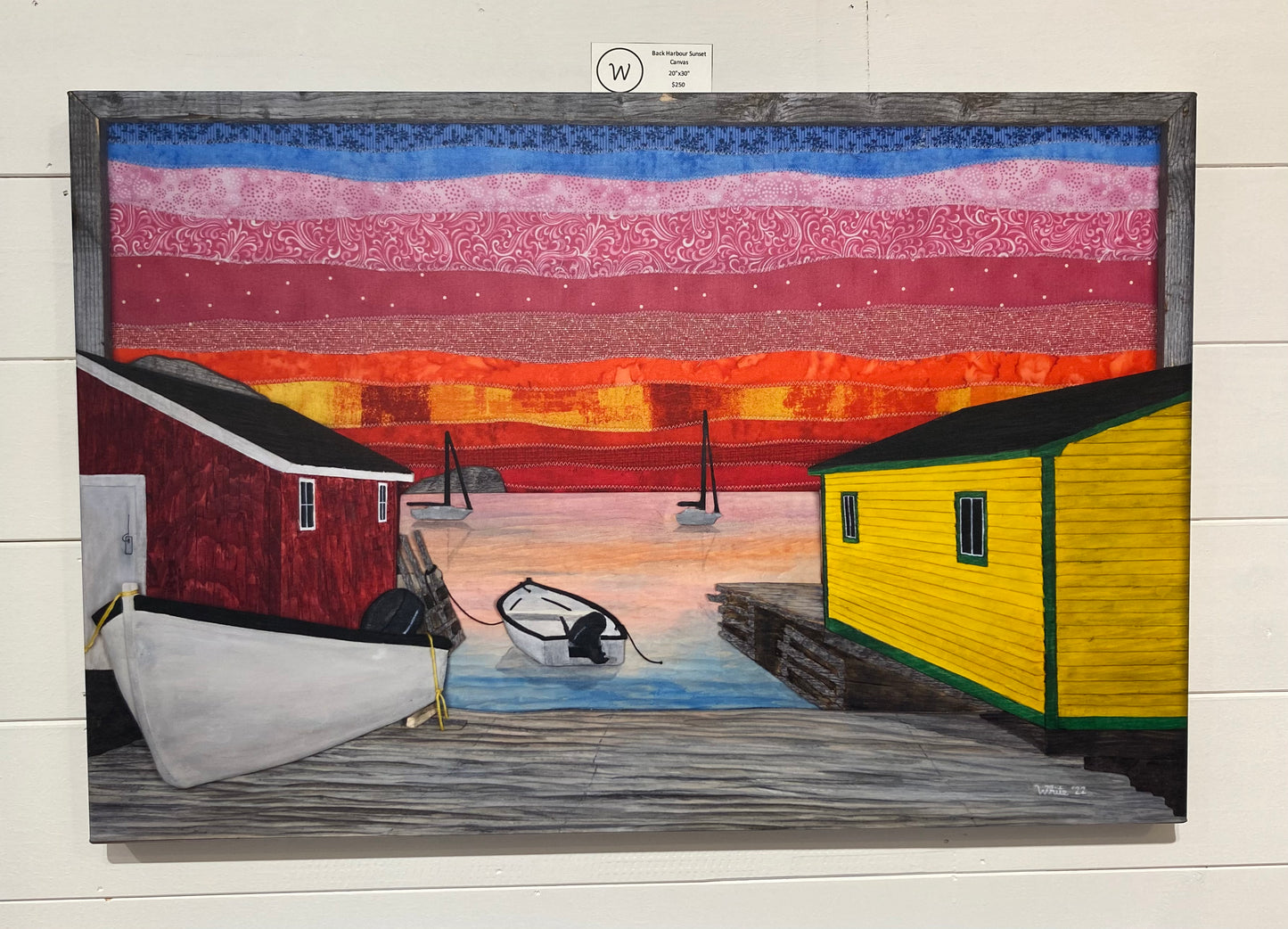 Back Harbour Sunset - Canvas