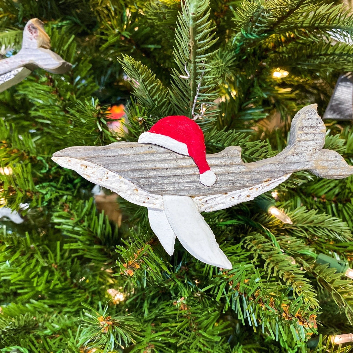 Humpback Santa Ornament