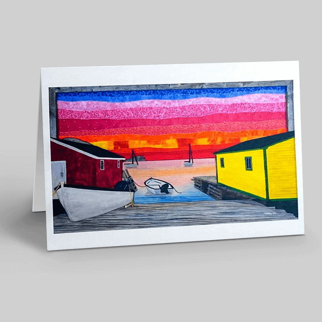 Back Harbour Sunset Card